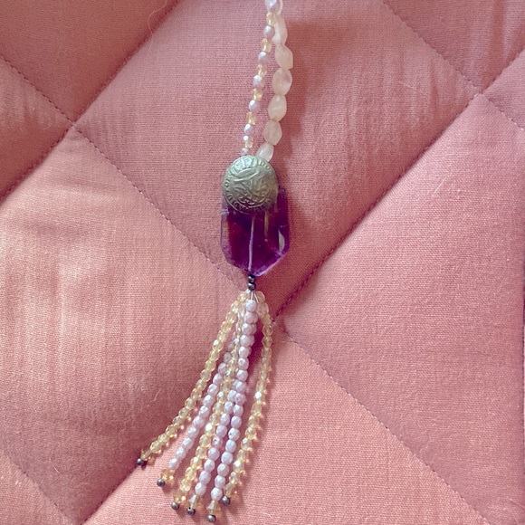 Felicity Anne Jewelry - 💕ORIGINAL 💕Rose quartz, fluorite, lepidolite crystal gemstone necklace